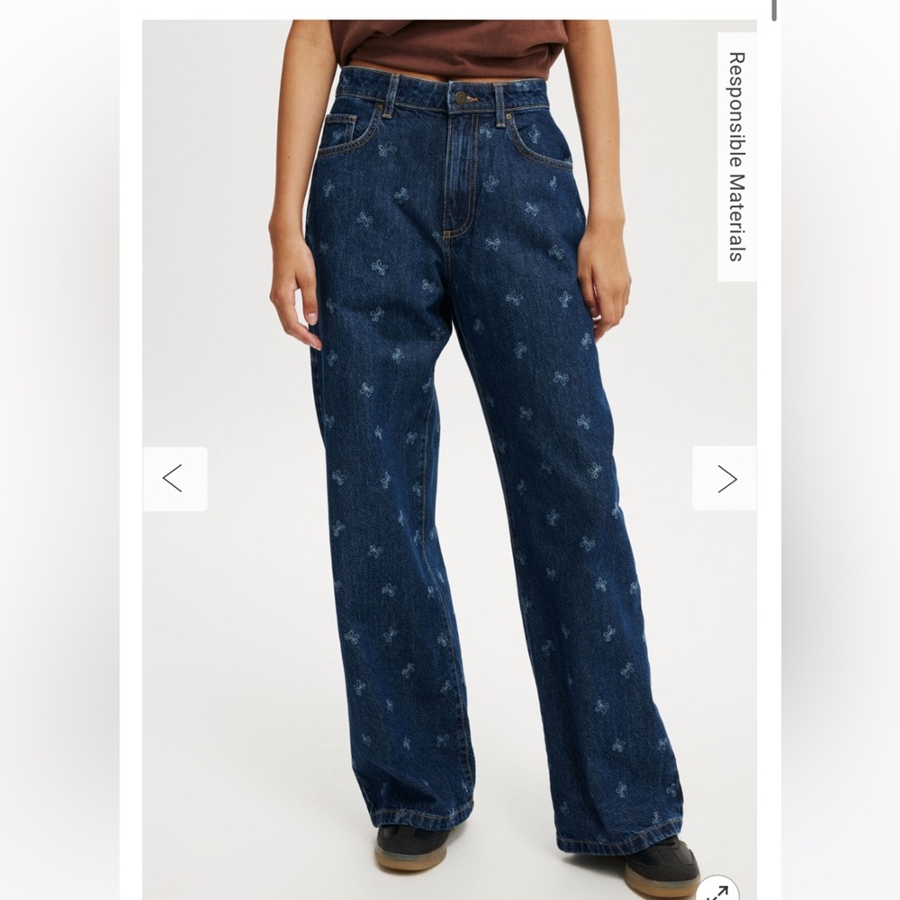Cotton On Denim with White bows